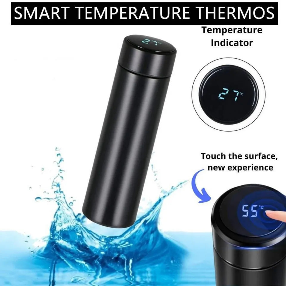 Temperature Water Bottle, LED Temperature Display, Hot Cold